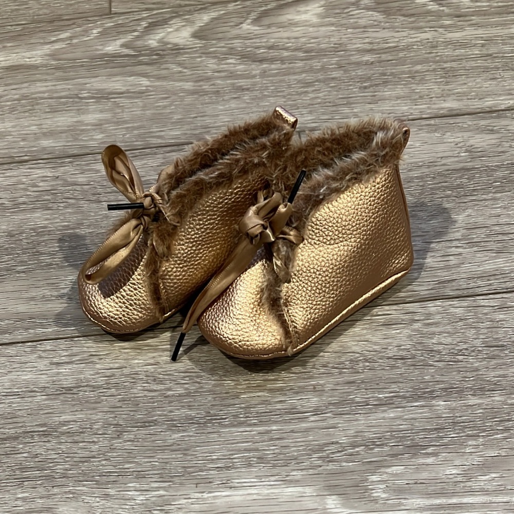 Small shop gold booties